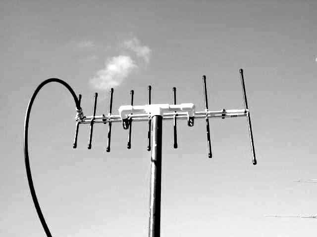 VHF Antenna Disperses Corrected Signal As Trajectory Beam